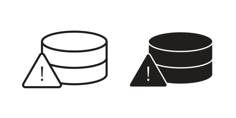 Data loss icon line illustration background. icon concept vector