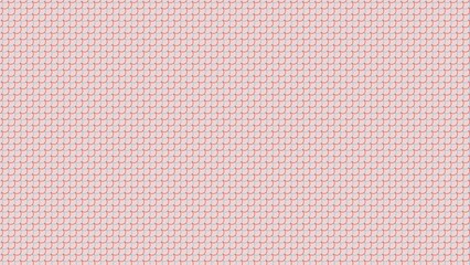 A pink and white patterned background with red squares