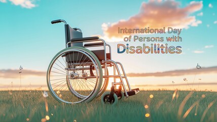 Empty wheelchair honors resilience on International Day of Persons with Disabilities.