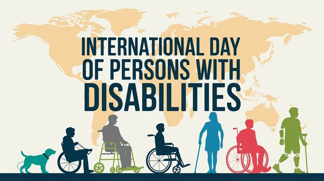 Silhouettes highlight accessibility on International Day of Persons with Disabilities.