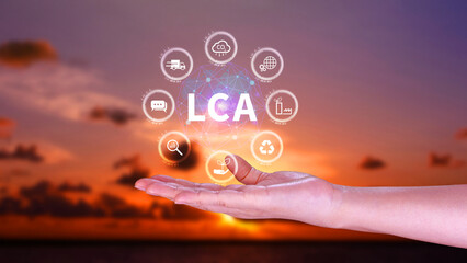 LCA, Life cycle assessment concept, ISO LCA standard aims to limit climate change, Methodology for...