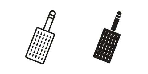 Microplane grater icon line illustration background. icon concept vector