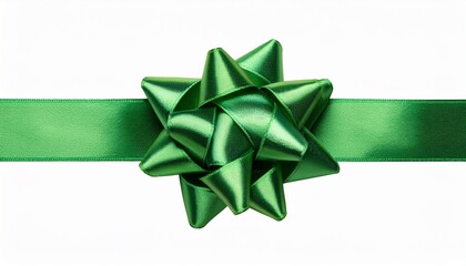 Green Gift Ribbon Bow