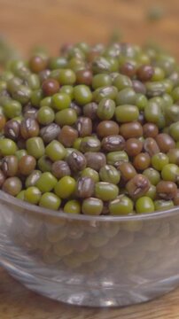 Vertical Video of Green Gram Whole (Moong Sabut)