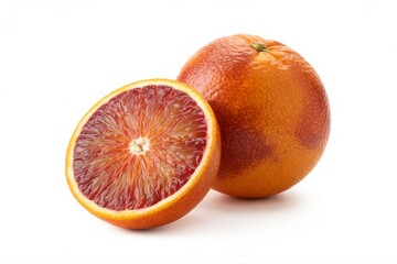 Fresh blood oranges sliced and ready for juicing, a vibrant citrus treat for a healthy lifestyle and delicious recipes, perfect for summer drinks!