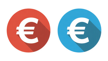 Euro currency icons, financial symbol for business and global finance markets
