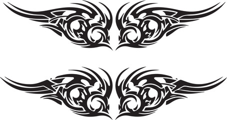 Crowing Rooster Chicken Black and White Mascot Logo