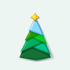 3D Paper Christmas Tree