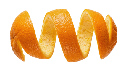 Orange Peel's Zest: a vibrant, swirling orange peel, exuding a fresh aroma and the essence of citrus delight.