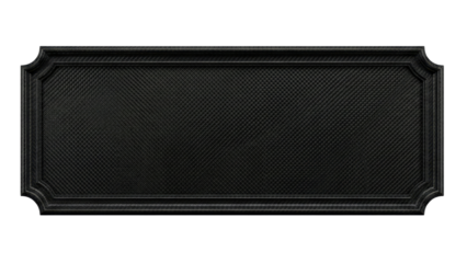 Elegant Plaque Frame: A sophisticated black plaque frame with an ornate design. Its vintage style and fine details add to its timeless quality.