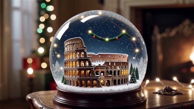 Snow globes made with the help of artificial intelligence and containing important tourist attractions of Italy