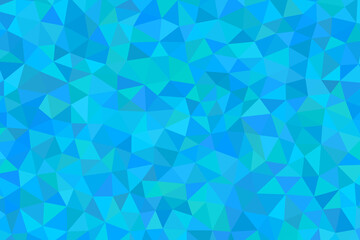 A mesmerizing mosaic of vibrant blue triangles creates a captivating abstract pattern, evoking a sense of depth