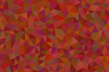 Abstract geometric background with triangles in shades of red, pink, and brown creating a mosaic pattern
