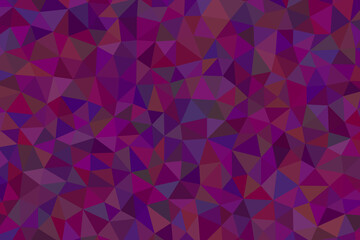 A vibrant mosaic of purple and magenta triangles creates a captivating geometric pattern, full of depth and texture
