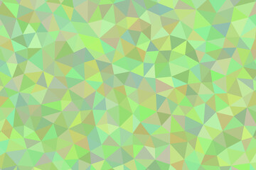 Abstract polygonal background with shades of green, creating a mosaic pattern of triangles and geometric shapes