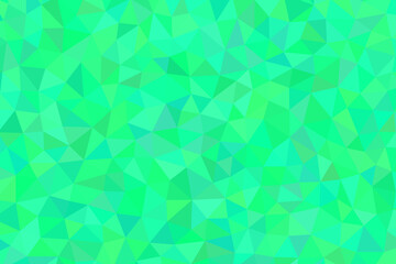 Abstract geometric background with shades of green triangles creating a vibrant and dynamic pattern