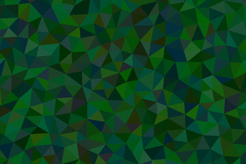 Geometric mosaic pattern with shades of green and blue creating a textured, abstract background design