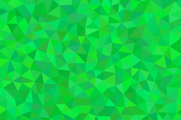 A vibrant green mosaic of triangles creates a dynamic and textured background, perfect for modern designs and presentations