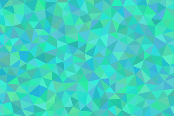 A mesmerizing mosaic of turquoise and teal triangles creates a captivating geometric background pattern for various designs