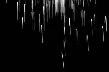 malowane światłem, obraz świetlny z wzorami i kształtami, abstrakcyjna fotografia z poruszającymi się światłami, Blurred Light painting, żółte maziaje świetlne, light painting photography, abstarct  © kateej