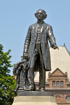 John MacDonald Statue Legislative Assembly Queen's Park Toronto Ontario Canada Capital City first prime minister of Canda