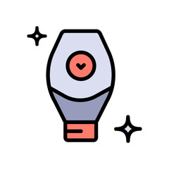 Cream, serum, lotion color icon. Cosmetics container or jar symbol. Skin care, body and face skin, moisturizer cream, lotion, serum. Vector isolated illustration.