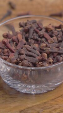 Vertical Video of Cloves (Laung)