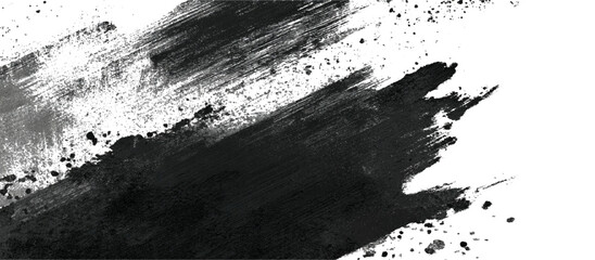 Abstract vector background with grunge paint splashes rough brush stroke .black ink textures and creative artistic liquid brush splashes vector design .
