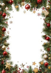 Obraz premium PNG Festive Christmas border design