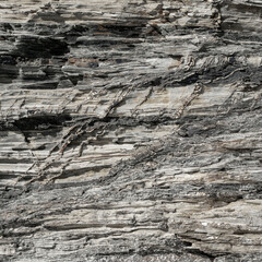 Flaky Grey Rock Surface Detail