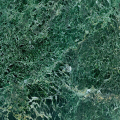 Emerald Green Marble with Veined Crystalline Surface Detail