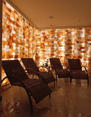 Himalayan bath, salt sauna, spa
