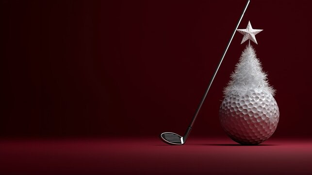 Unique golf-inspired Christmas tree decoration combines festive spirit with sports creativity