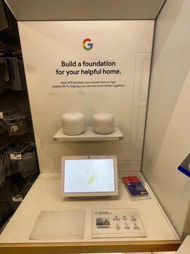 Home Depot retail store Google security center front