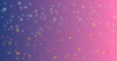 Soft gradient background with bokeh lights and sparkles