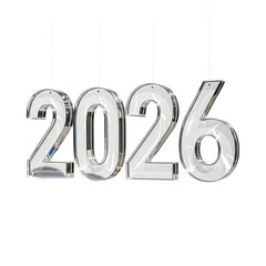 Crystal 2026 Number Hanging New Year Celebration