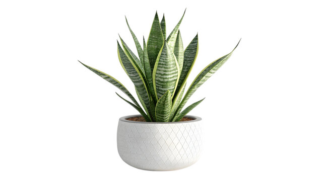 Snake plant in pot houseplant indoor plants potted plant home decor sansevieria trifasciata care tips on transparent background