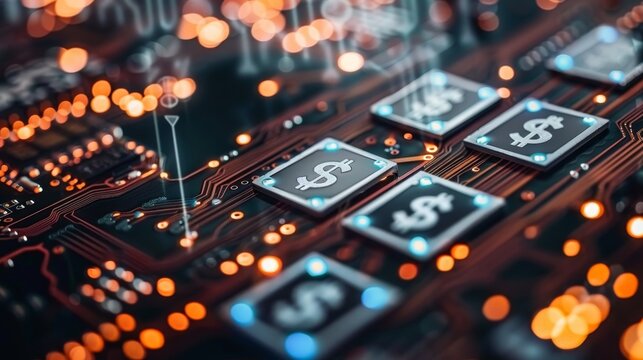 Global digital financial network showcasing various currency symbols in a unified design - Powered by Adobe