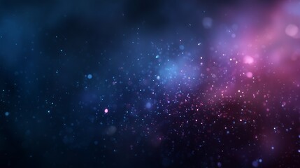 Naklejka premium Deep space galaxy with glowing nebula and distant stars