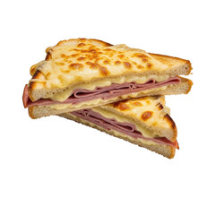 Delicious Ham and Cheese Sandwich Golden Brown Toast Melted Cheese