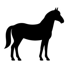 Animal silhouette illustration isolated on white background