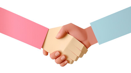 PNG Togetherness handshake agreement greeting.