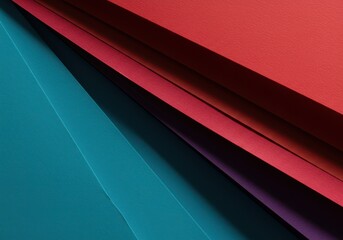 Obraz premium Detailed view of overlapping paper folds, showcasing the precision and depth of an abstract geometric origami sculpture, construction, abstract, light