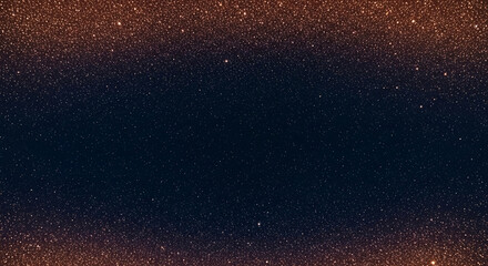 Image of glittering particles on dark backdrop, creating a sparkling texture, representing celebration, luxury, and a festive atmosphere, free space