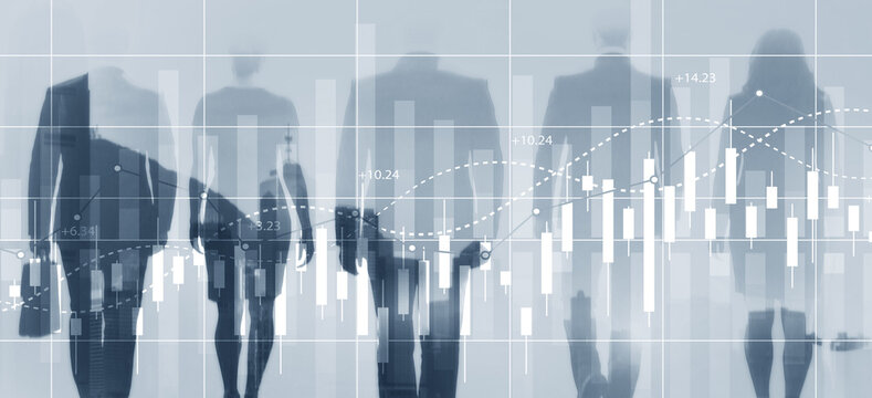 Financial growth indicators with positive trends showing values growth