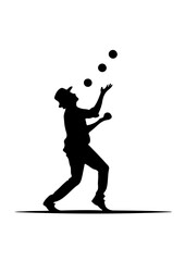 Person in Wheelchair with Service Dog Silhouette