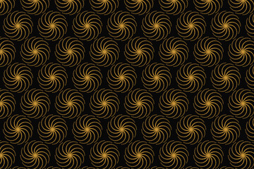 Golden seamless pattern background