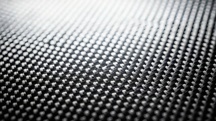 Close up of a woven black and white textured material background