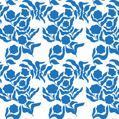 Floral minimal pattern background (wallpaper motif)