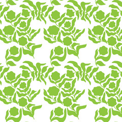 Floral minimal pattern background (wallpaper motif)